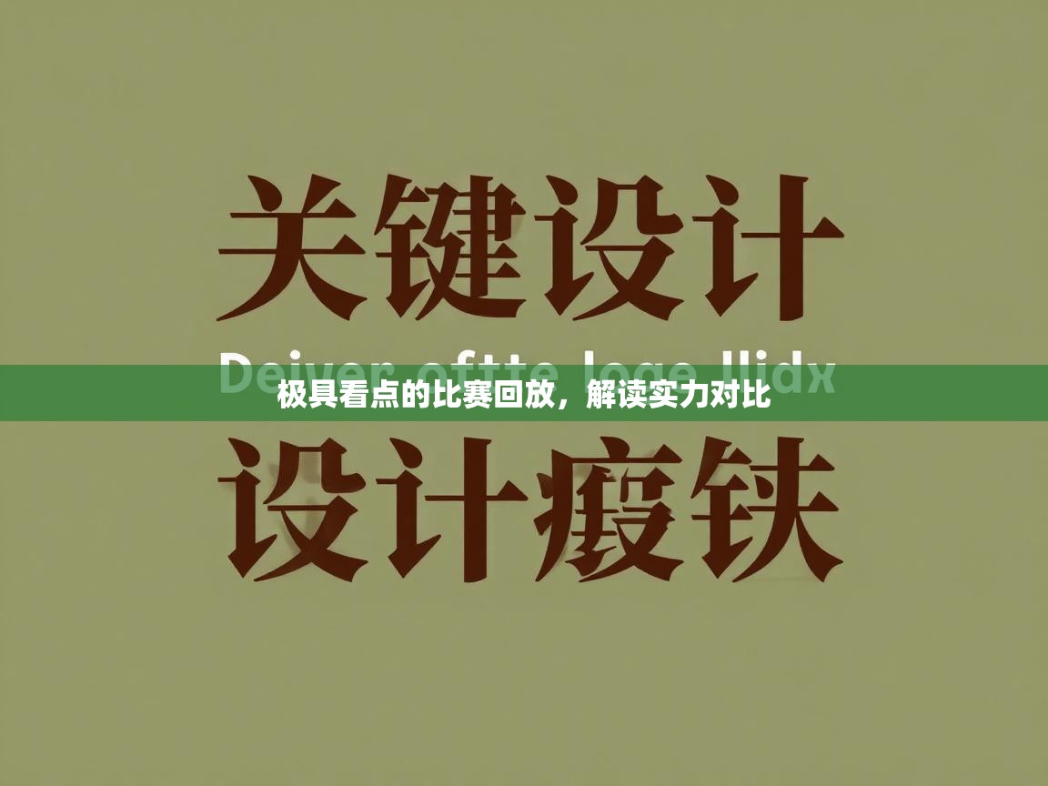 极具看点的比赛回放，解读实力对比
