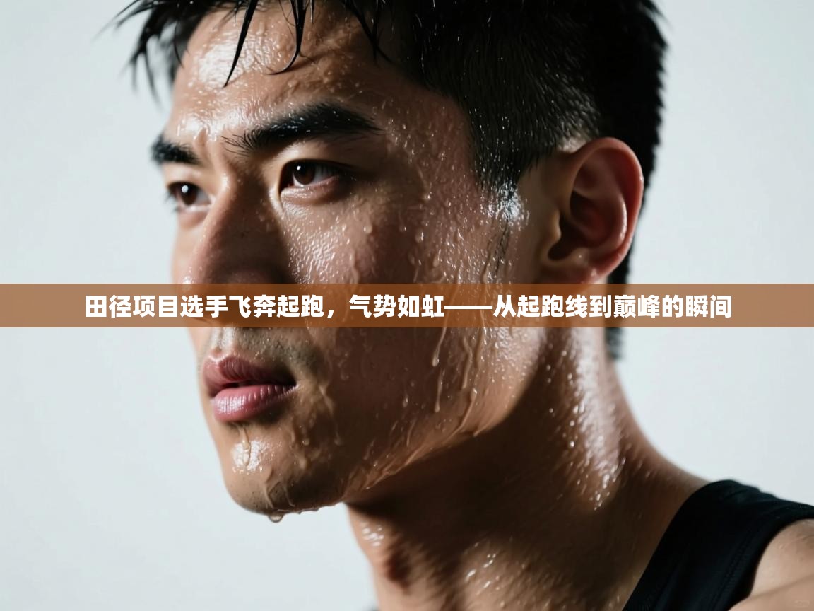 田径项目选手飞奔起跑，气势如虹——从起跑线到巅峰的瞬间